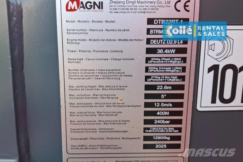 Magni DTB 22 RT | 2025 Elevadores braços Telescópicos