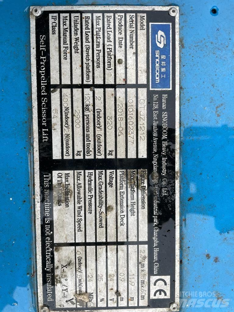 Sinoboom GTJZ 1212 Elevadores de tesoura