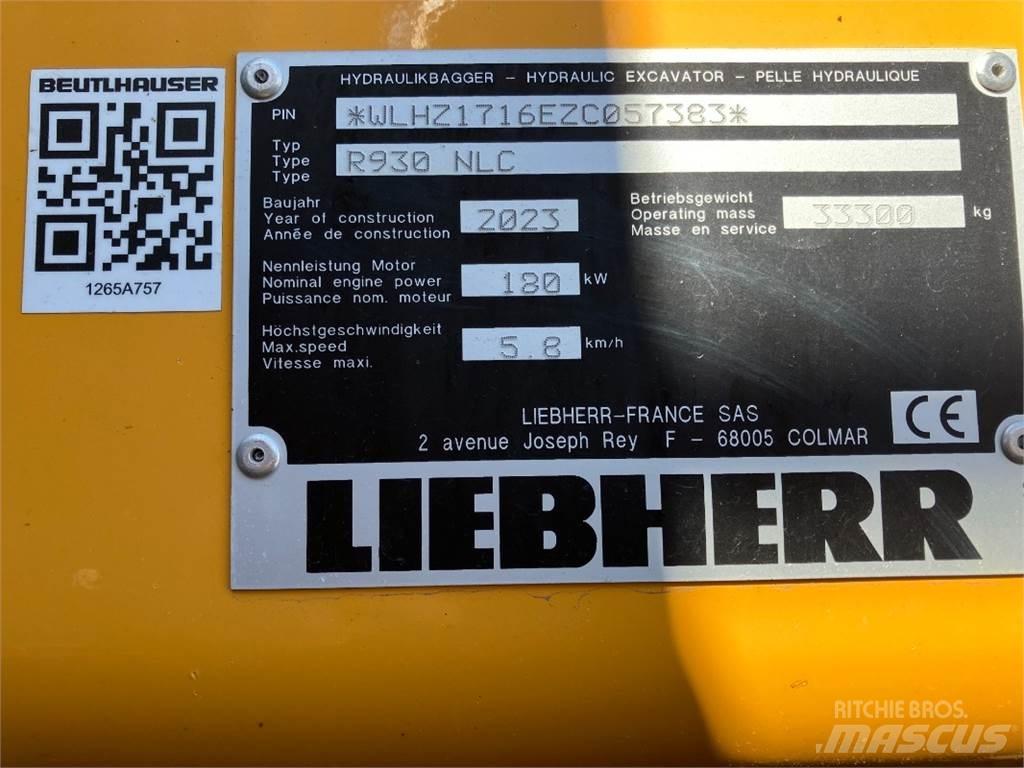 Liebherr R930 Escavadoras de rastos