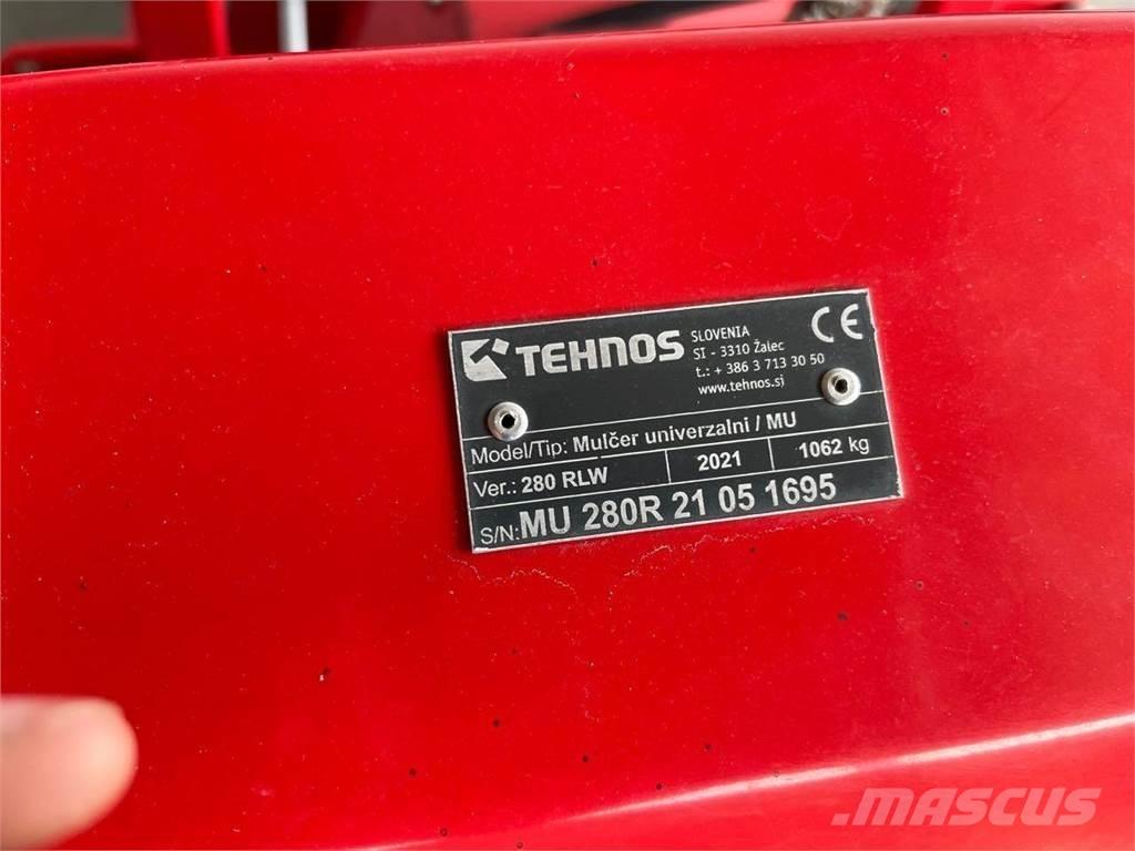 Tehnos 280 RLW Gadanheiras e cortadores de folhas para pastos