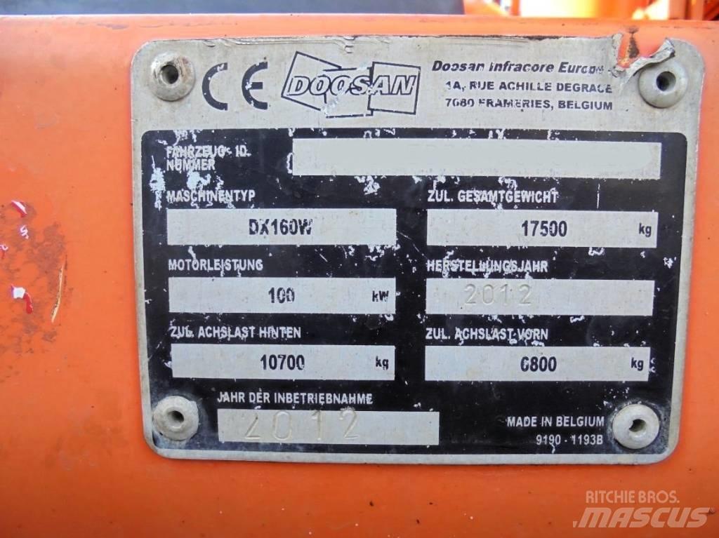 Doosan DX 160 W Escavadoras de rodas