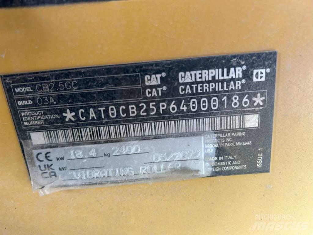 CAT CB 2.5GC Cilindros Compactadores tandem