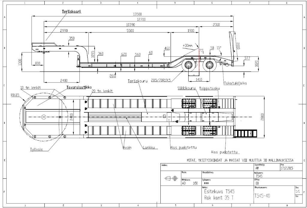 Siimet T545-37 Semi Reboques Carga Baixa