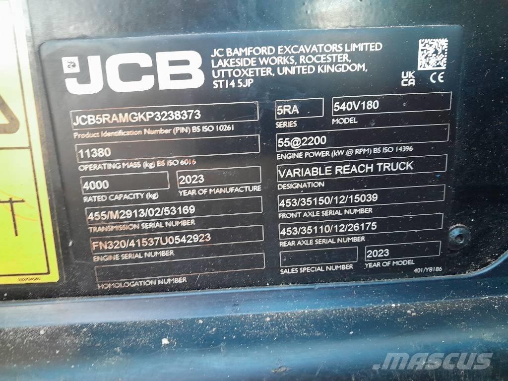 JCB 540.180 Manipuladores telescópicos