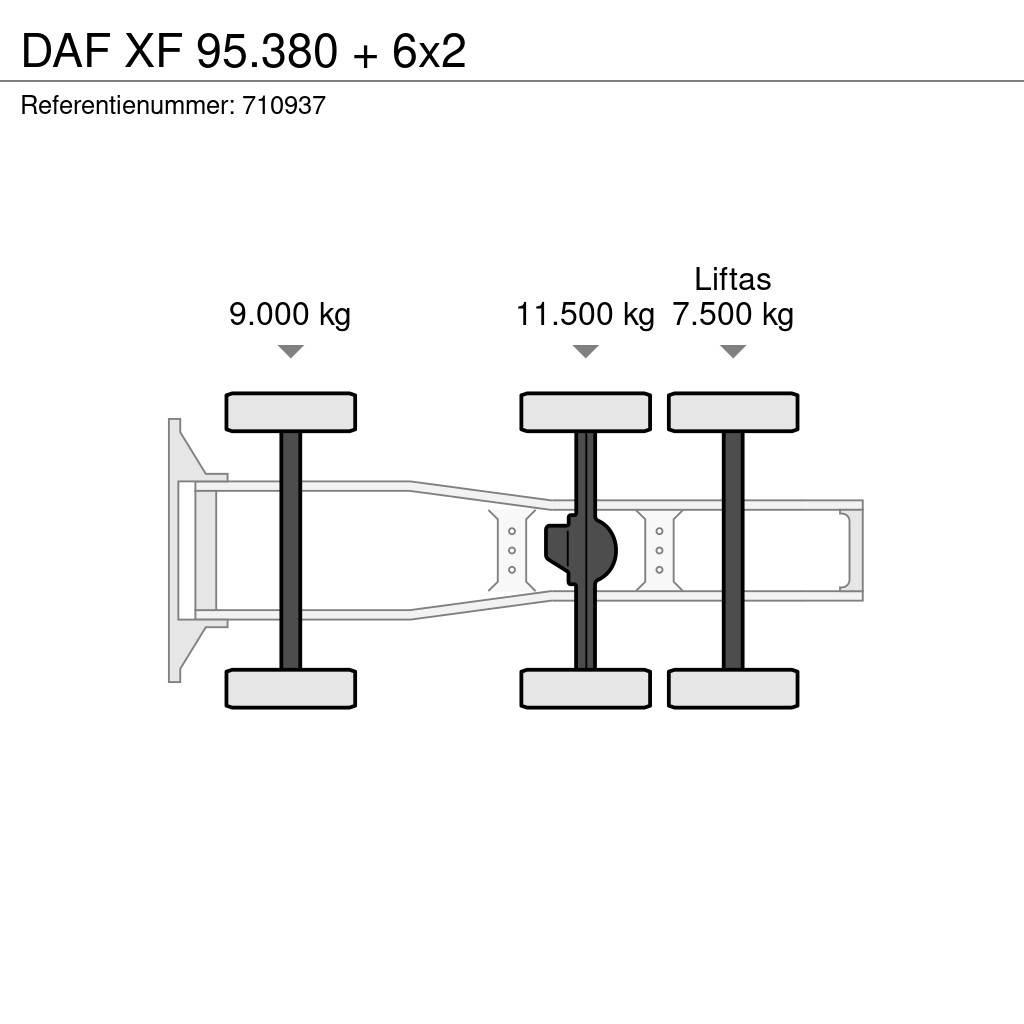 DAF XF 95.380 + 6x2 Tractores (camiões)
