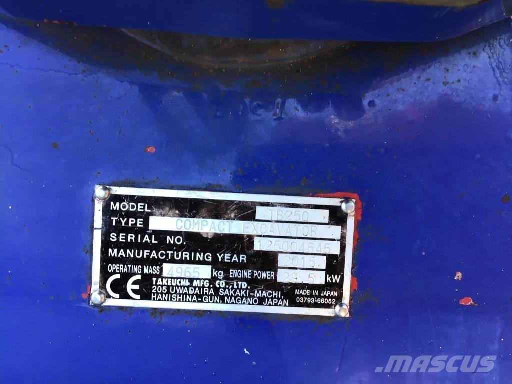 Takeuchi TB 250 Mini Escavadoras <7t