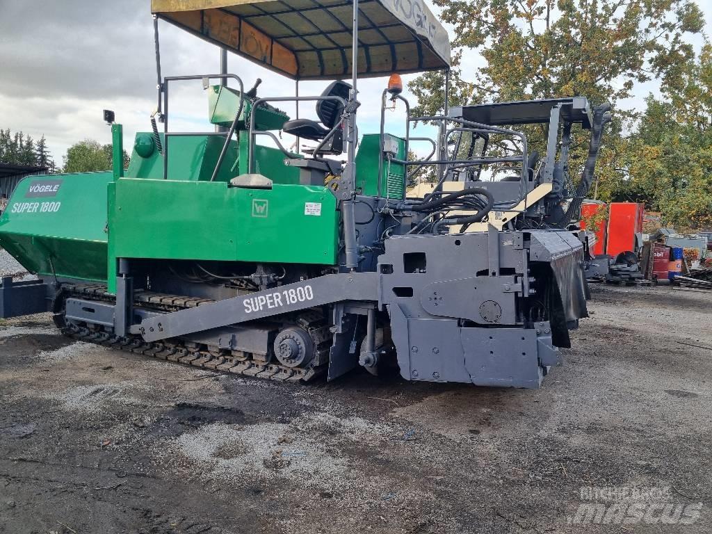Vögele super 1800 Pavimentadoras de asfalto