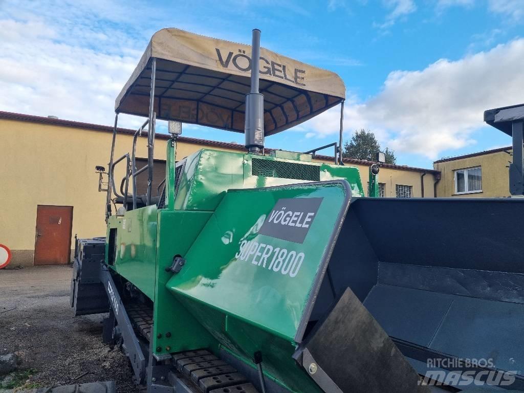 Vögele super 1800 Pavimentadoras de asfalto