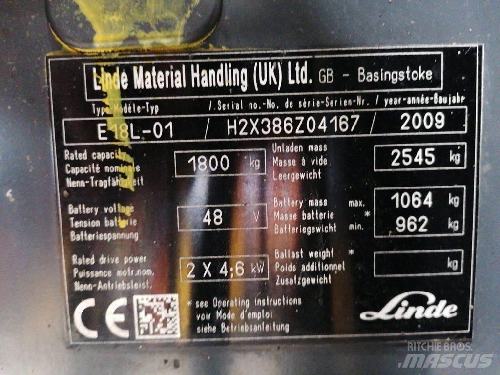 Linde E18L-01 Empilhadores eléctricos