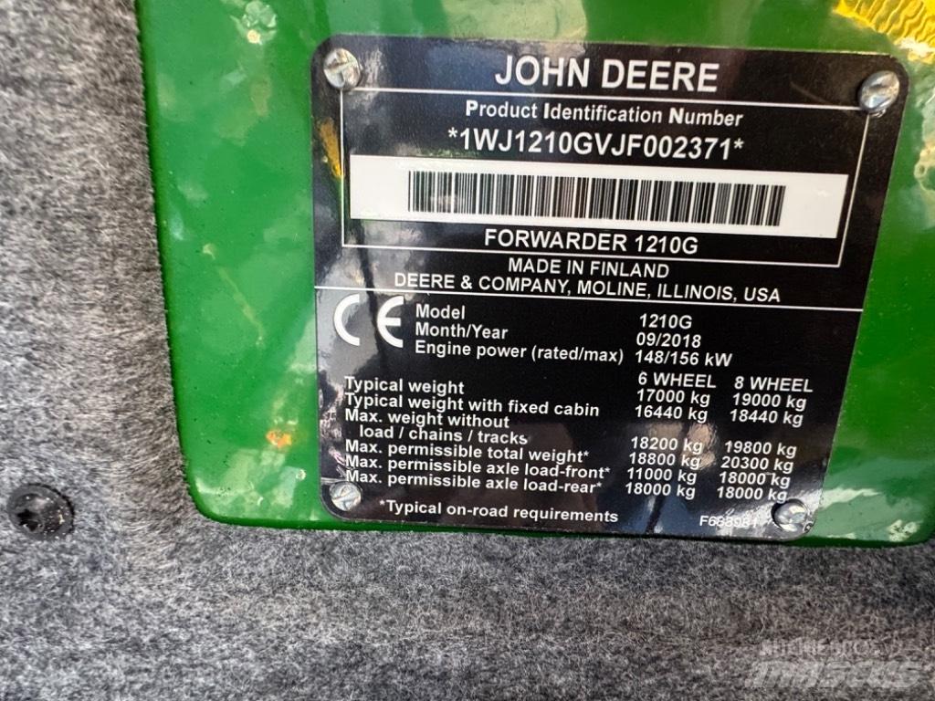 John Deere 1210 G Forwarders florestais