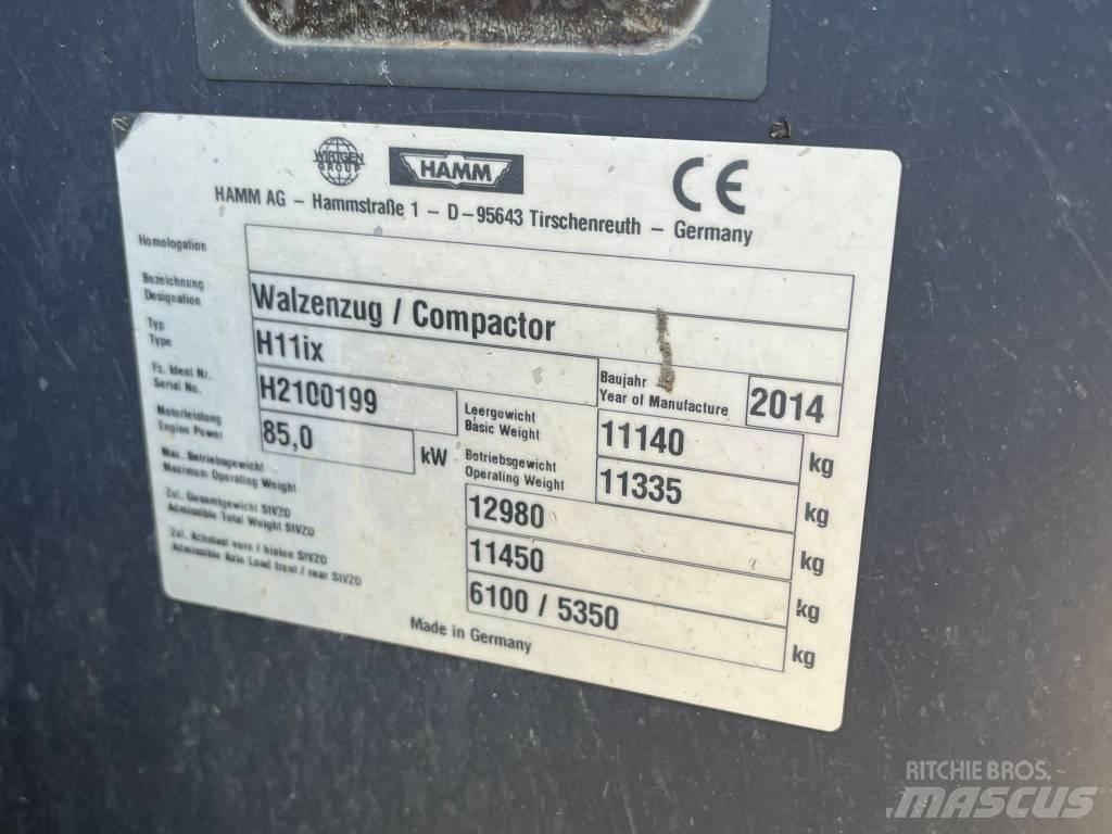 Hamm H11 i x Cilindros Compactadores monocilíndricos