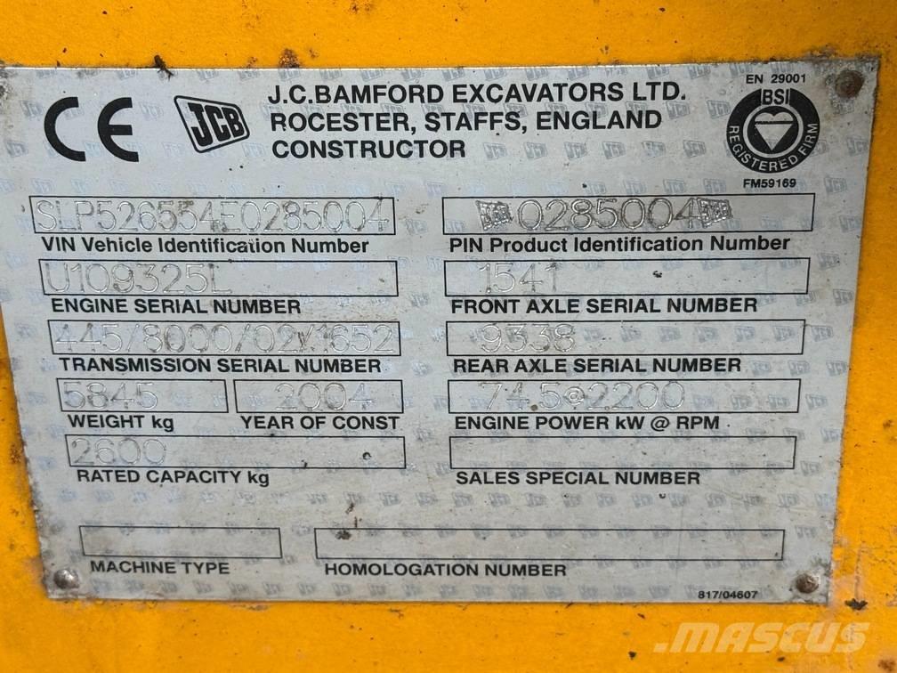 JCB 526 S Manipuladores telescópicos