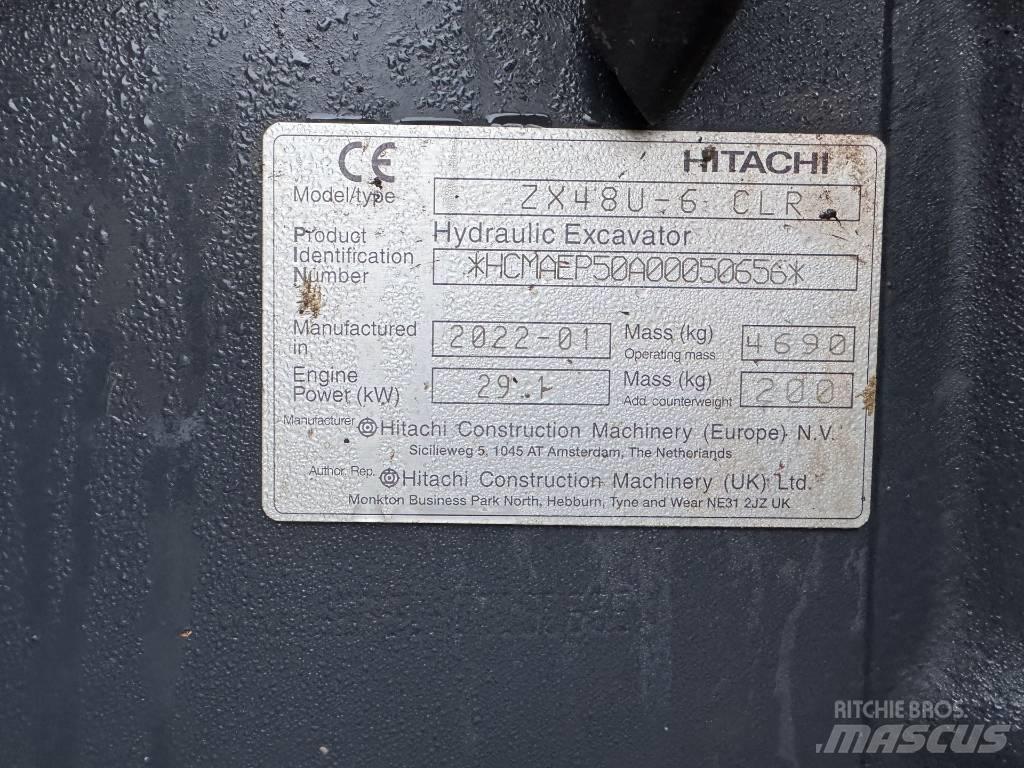 Hitachi ZX 48 U-6 Mini Escavadoras <7t