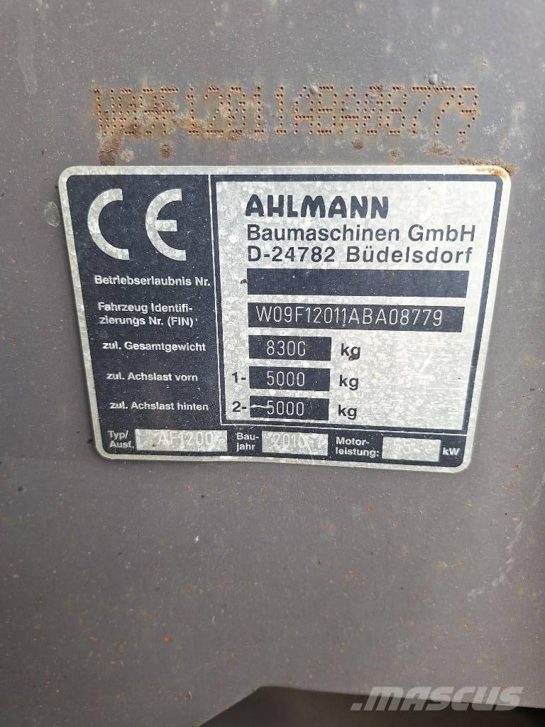 Ahlmann AF 1200 Pás carregadoras de rodas