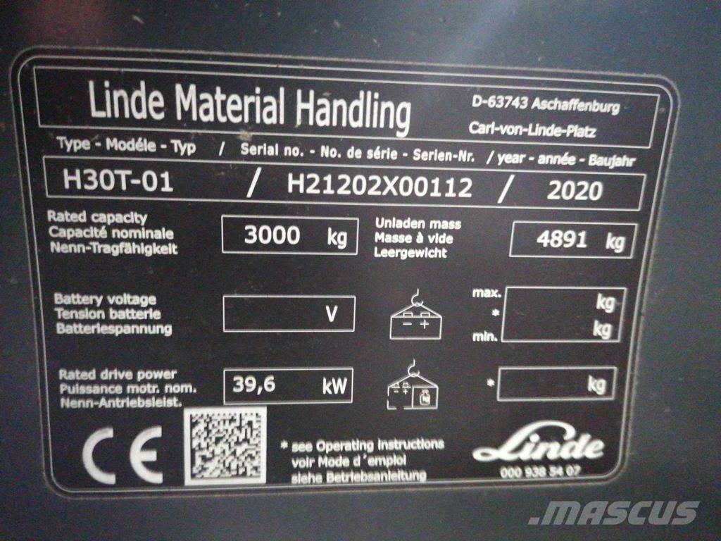 Linde H30T-01 Empilhadores a gás
