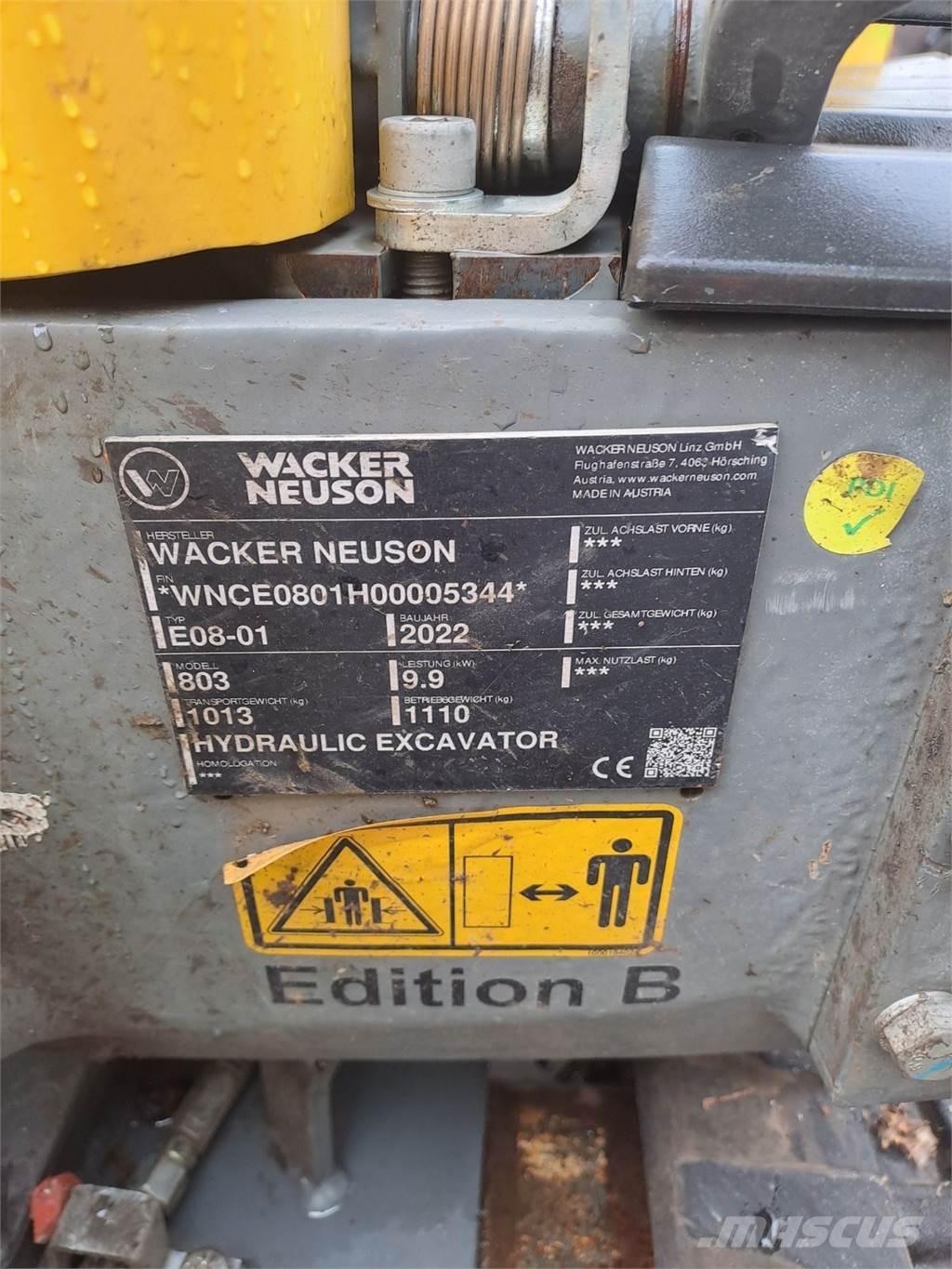 Wacker Neuson 803 Escavadoras de rastos