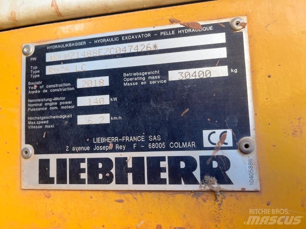 Liebherr R 926 LC Escavadoras de rastos