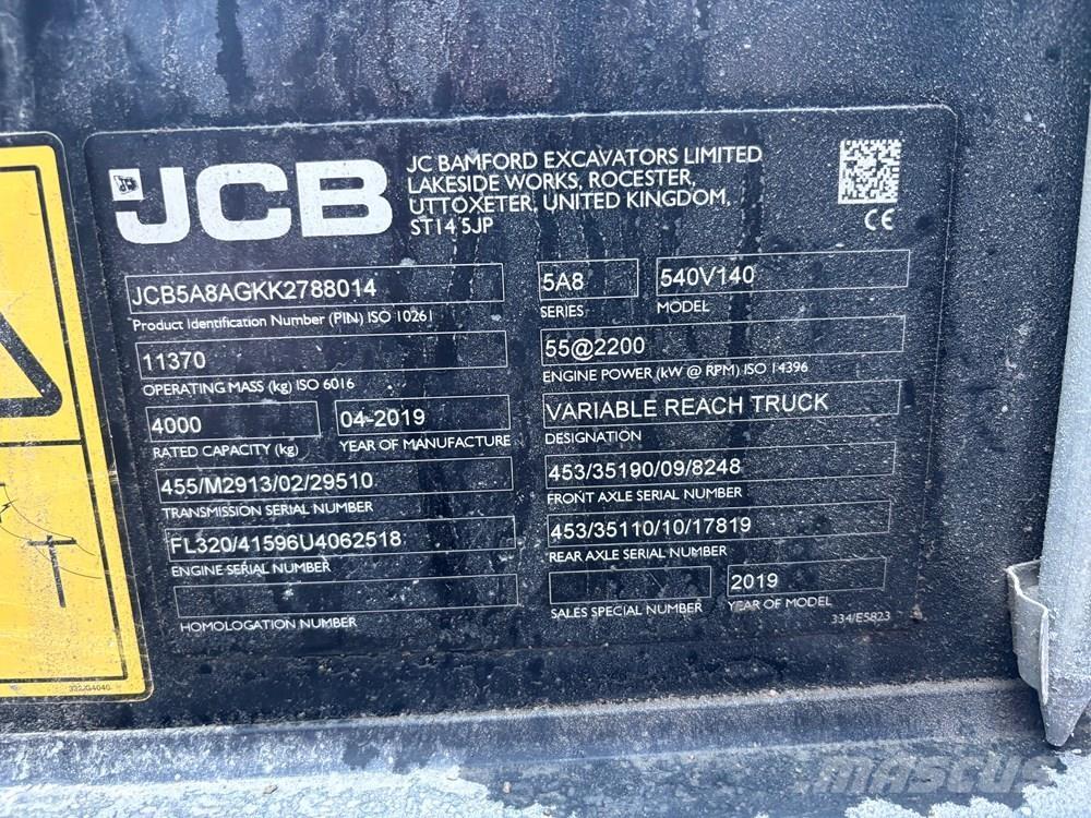JCB 540V140 Manipuladores telescópicos