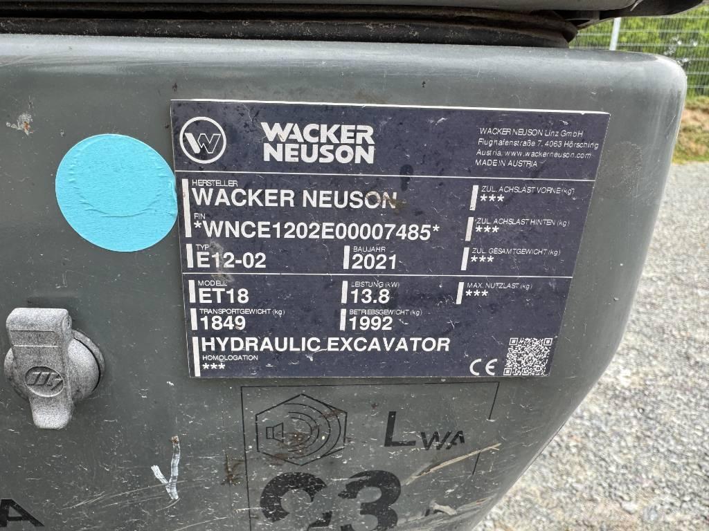 Wacker Neuson ET18 Escavadoras de rastos