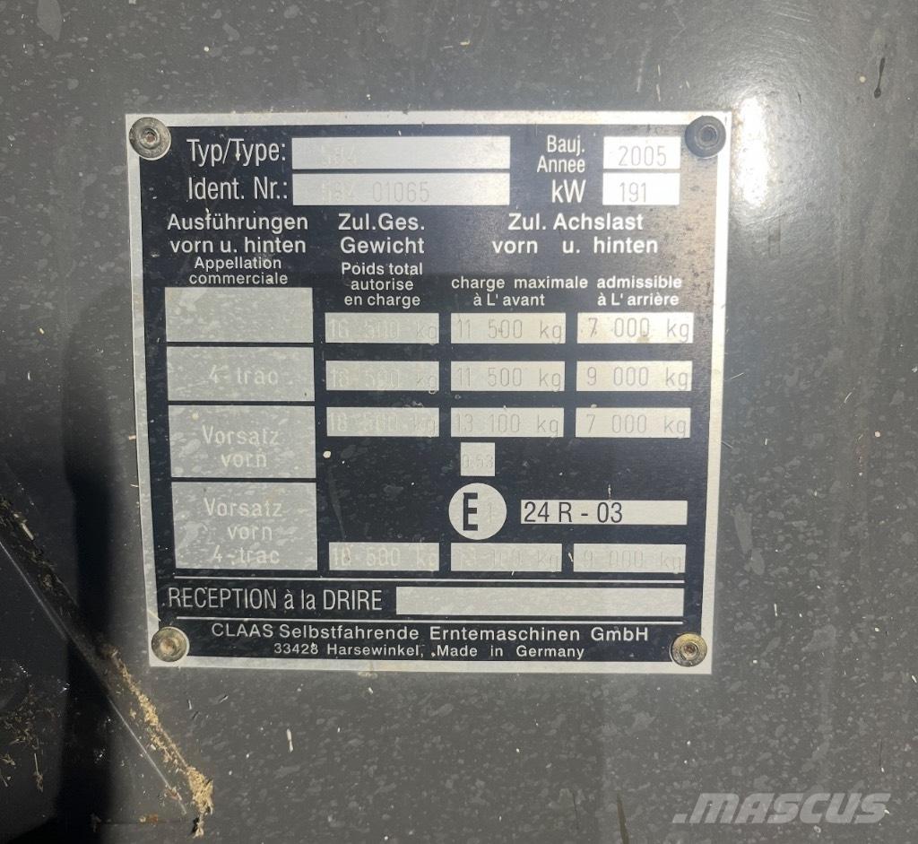 Claas Lexion 540 C Ceifeiras debulhadoras