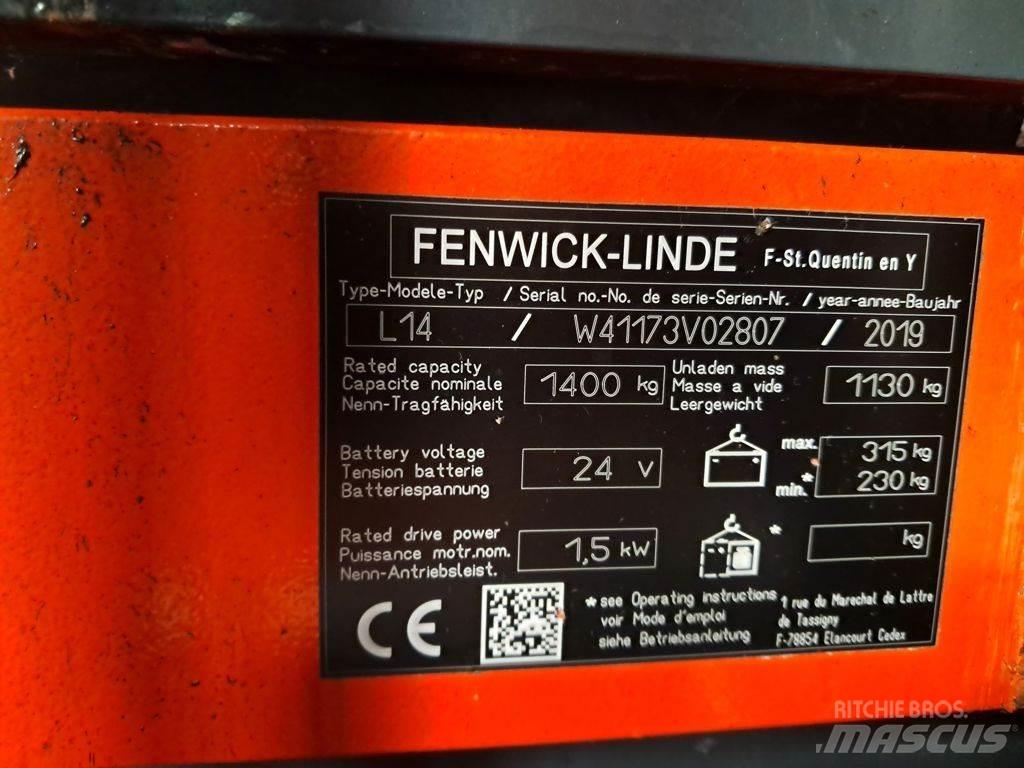 Linde L14 Empilhador para operador externo