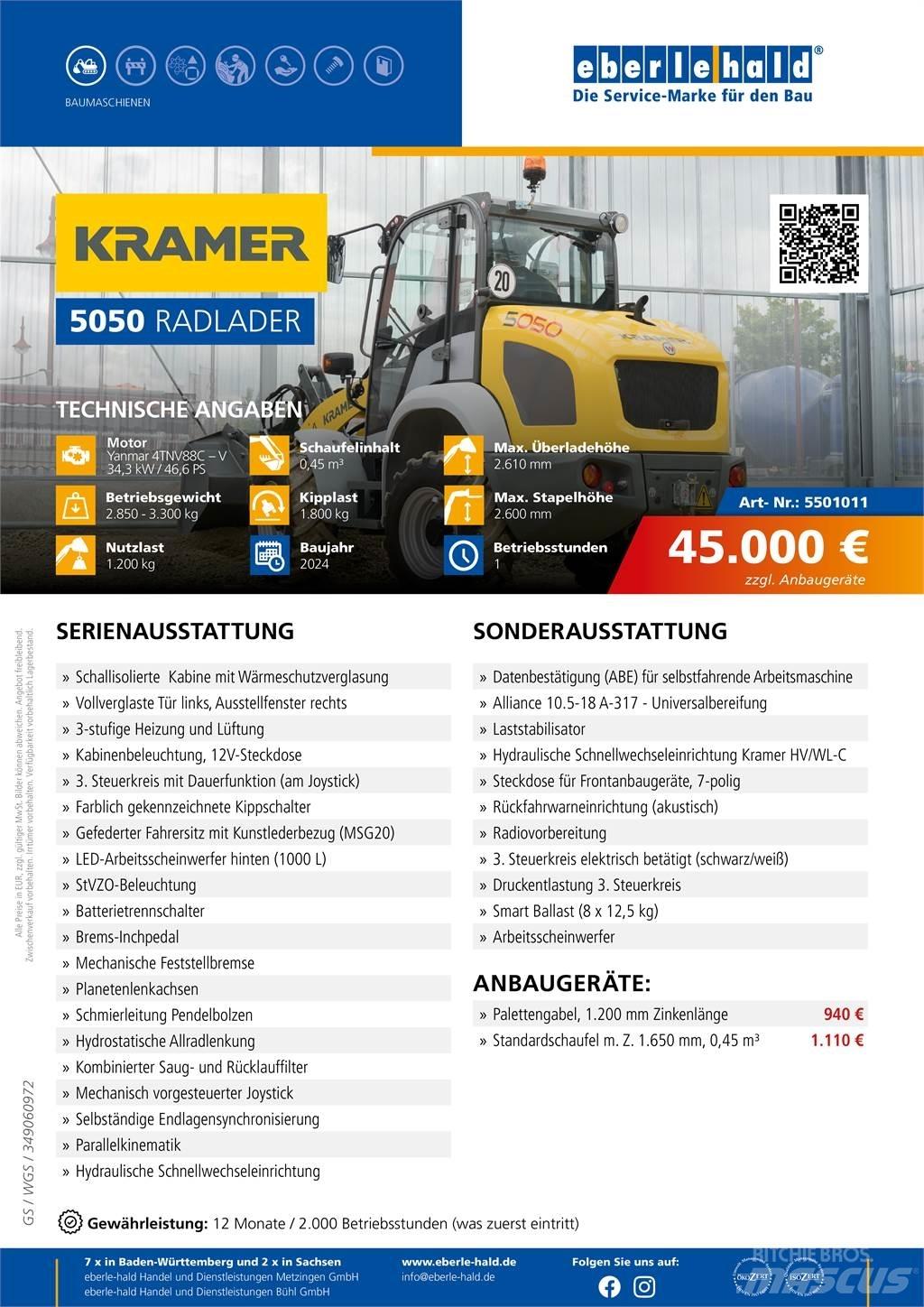 Kramer 5050 Pás carregadoras de rodas