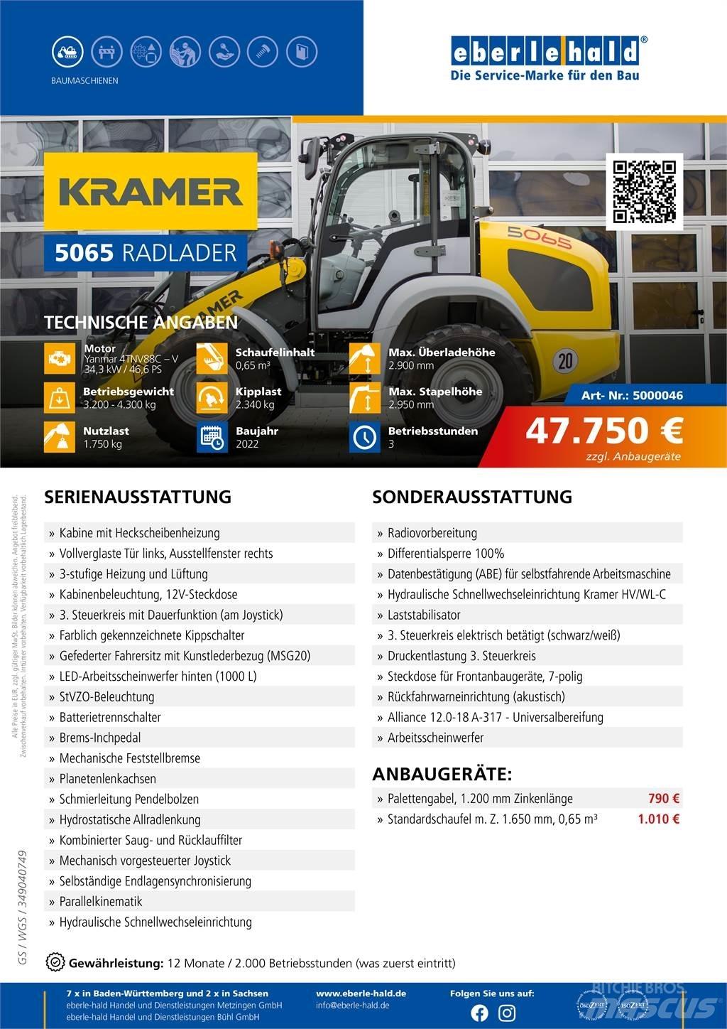 Kramer 5065 Pás carregadoras de rodas