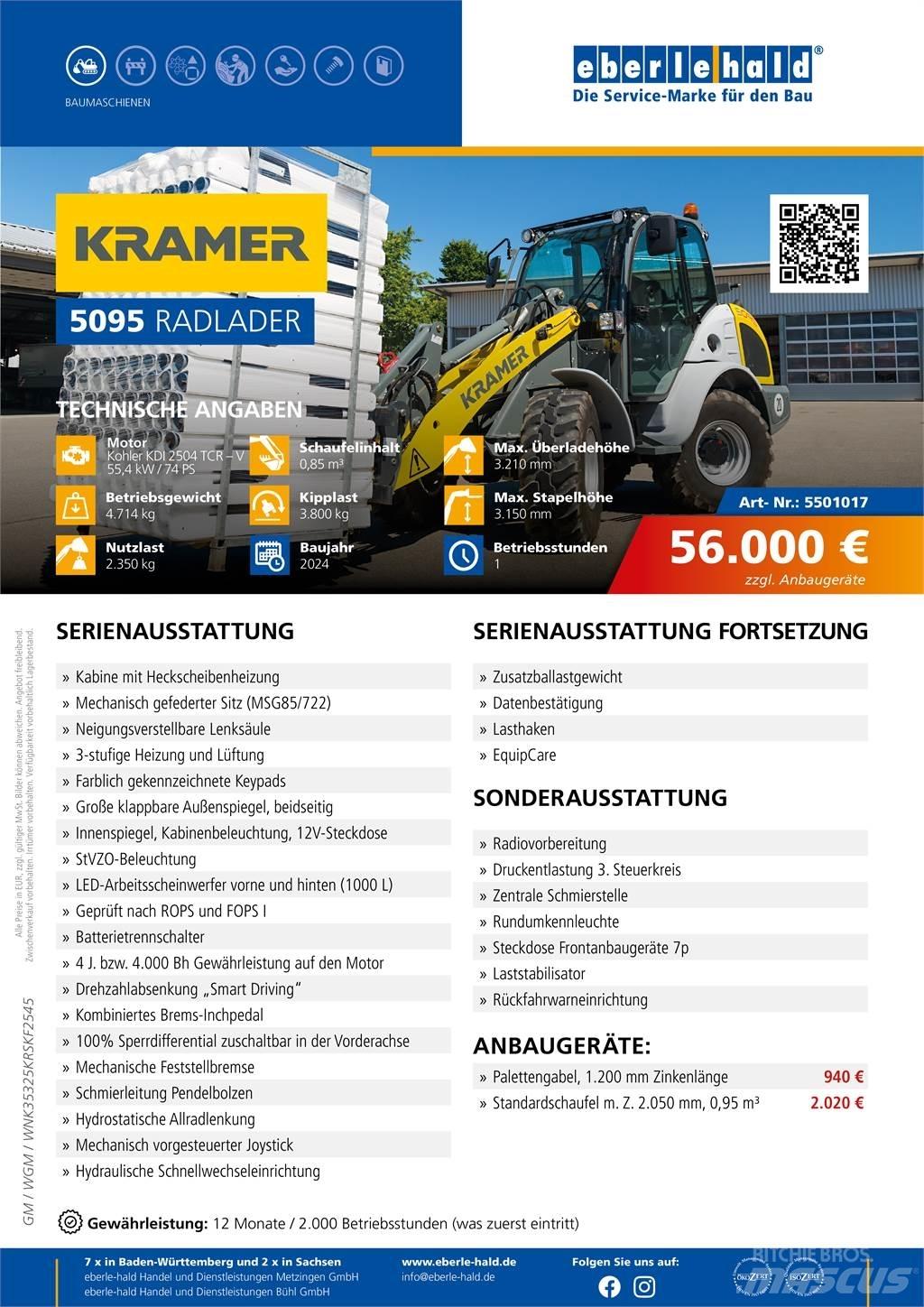 Kramer 5095 Pás carregadoras de rodas