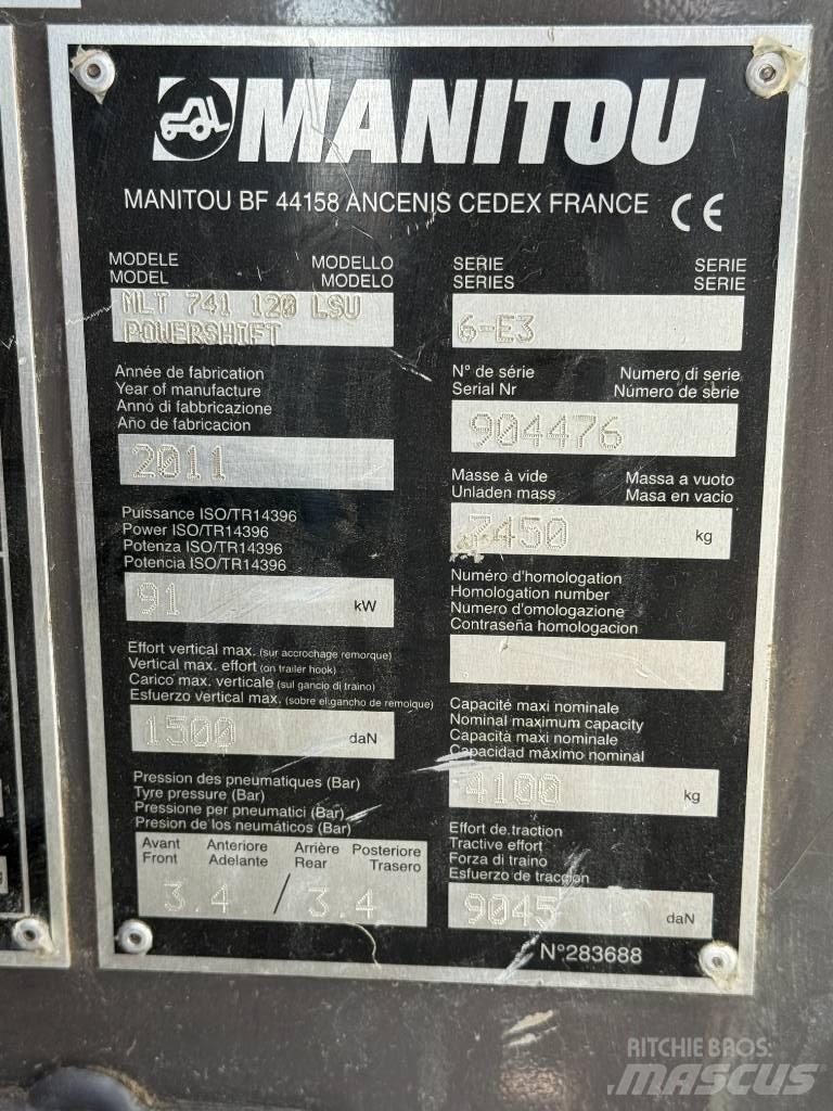 Manitou MLT 741-120 Manipuladores telescópicos
