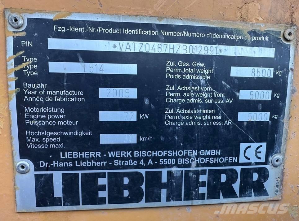 Liebherr L 514 Pás carregadoras de rodas