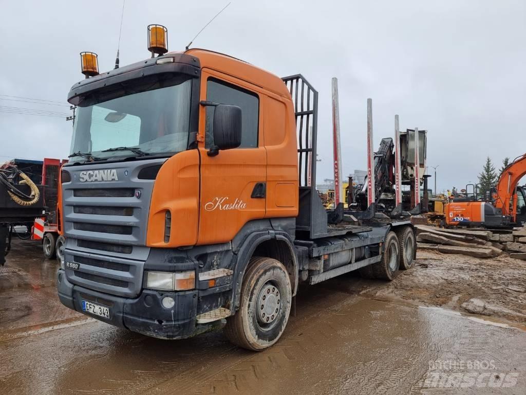 Scania R 580 Camiões de transporte de troncos