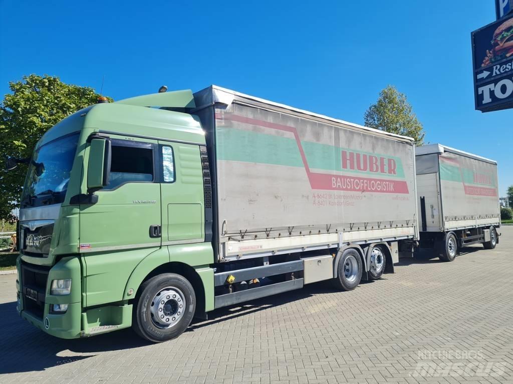 MAN 26.440  7.4 + 7.3 Camiões caixa cortinas laterais