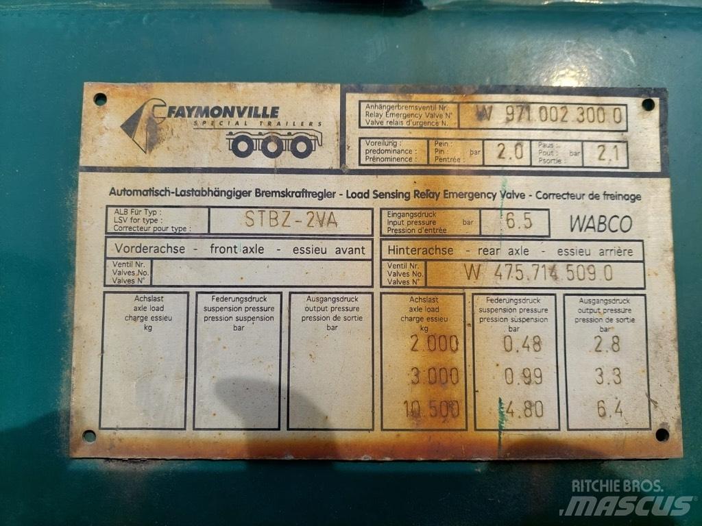 Faymonville STBZ-2VA Semi Reboques Carga Baixa