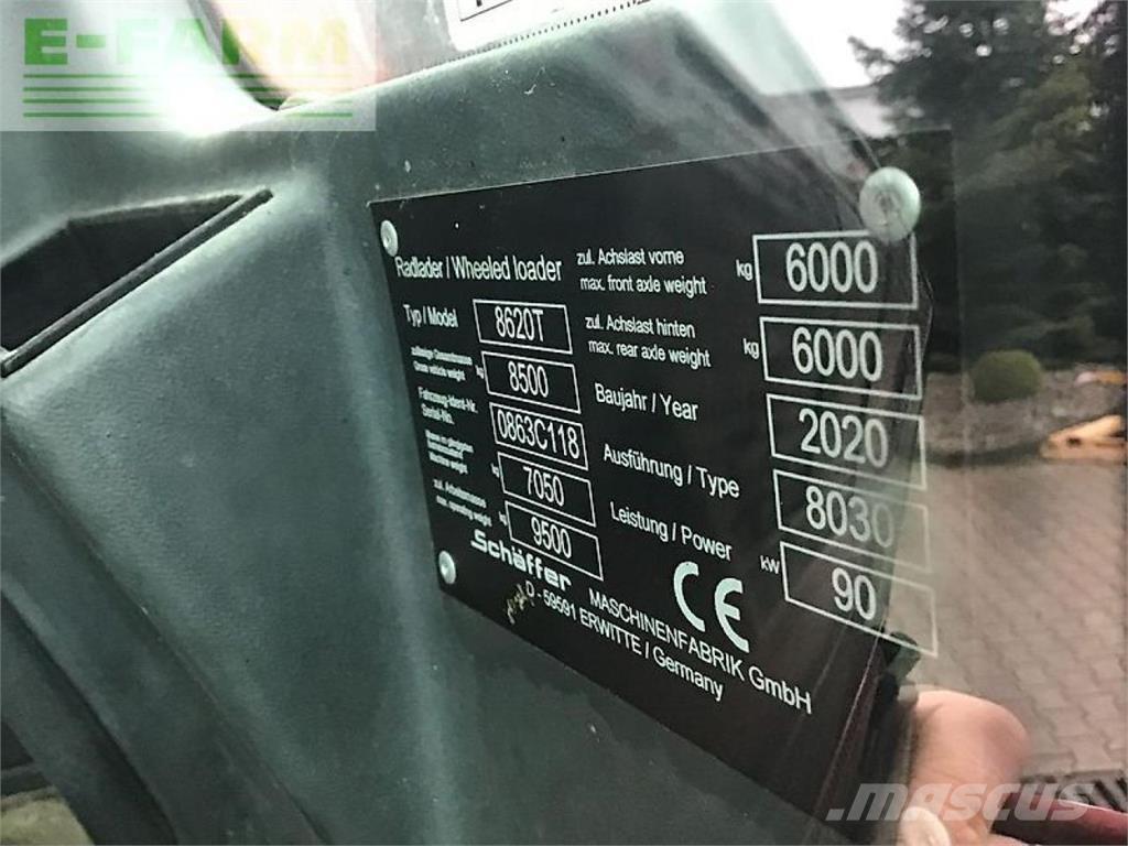 Schäffer 8620t Pás carregadoras de rodas