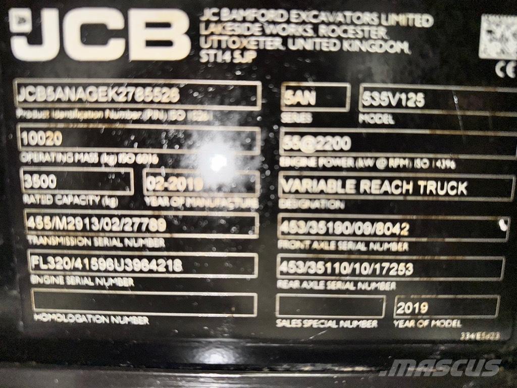 JCB 535-125 Hiviz Manipuladores telescópicos