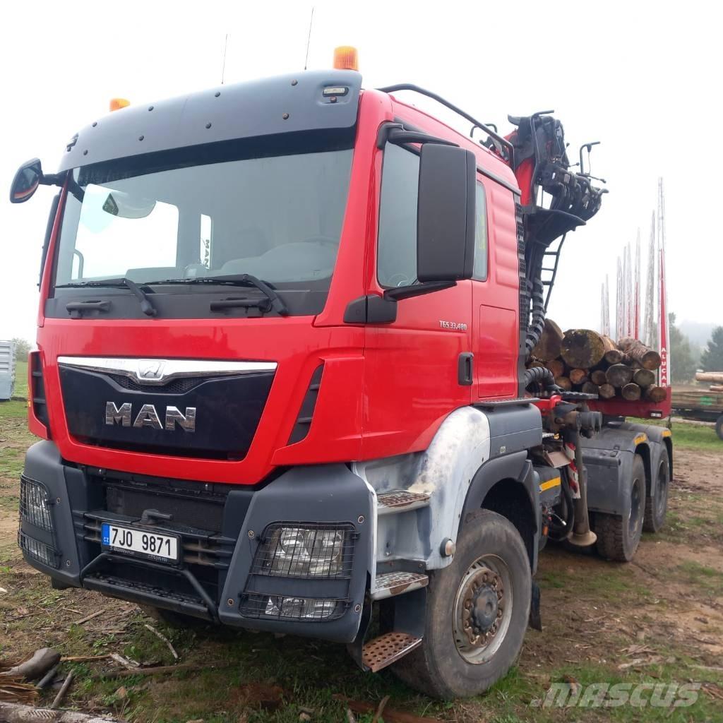 MAN TGS 13.480 Camiões de transporte de troncos