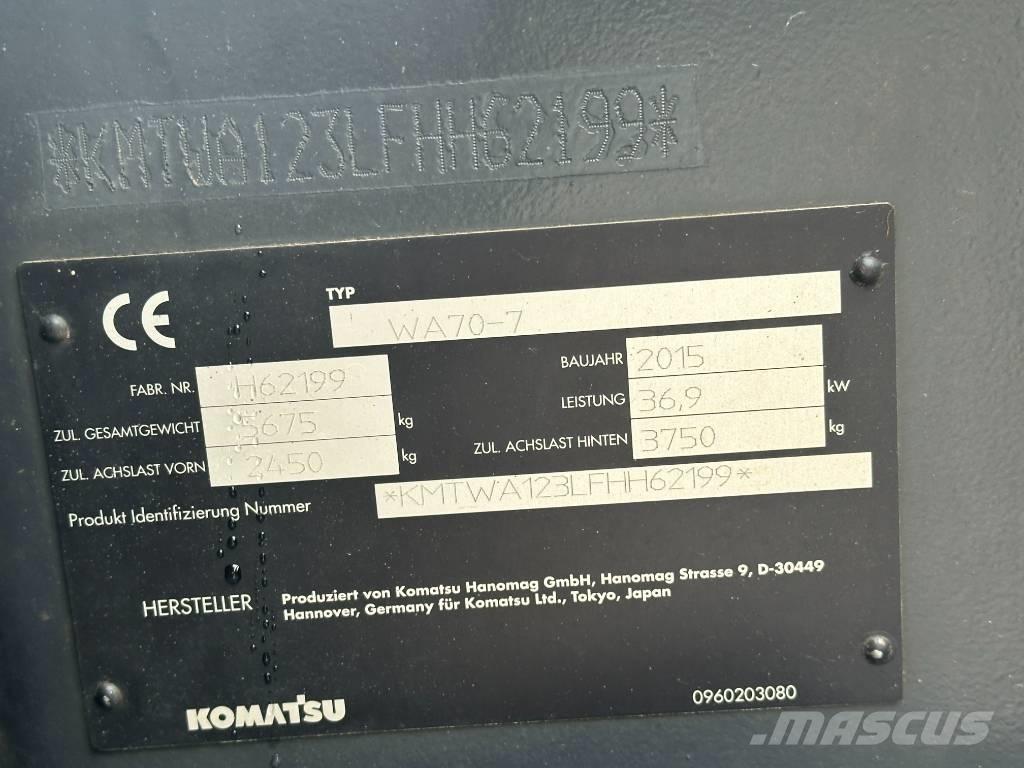 Komatsu WA 70 Pás carregadoras de rodas