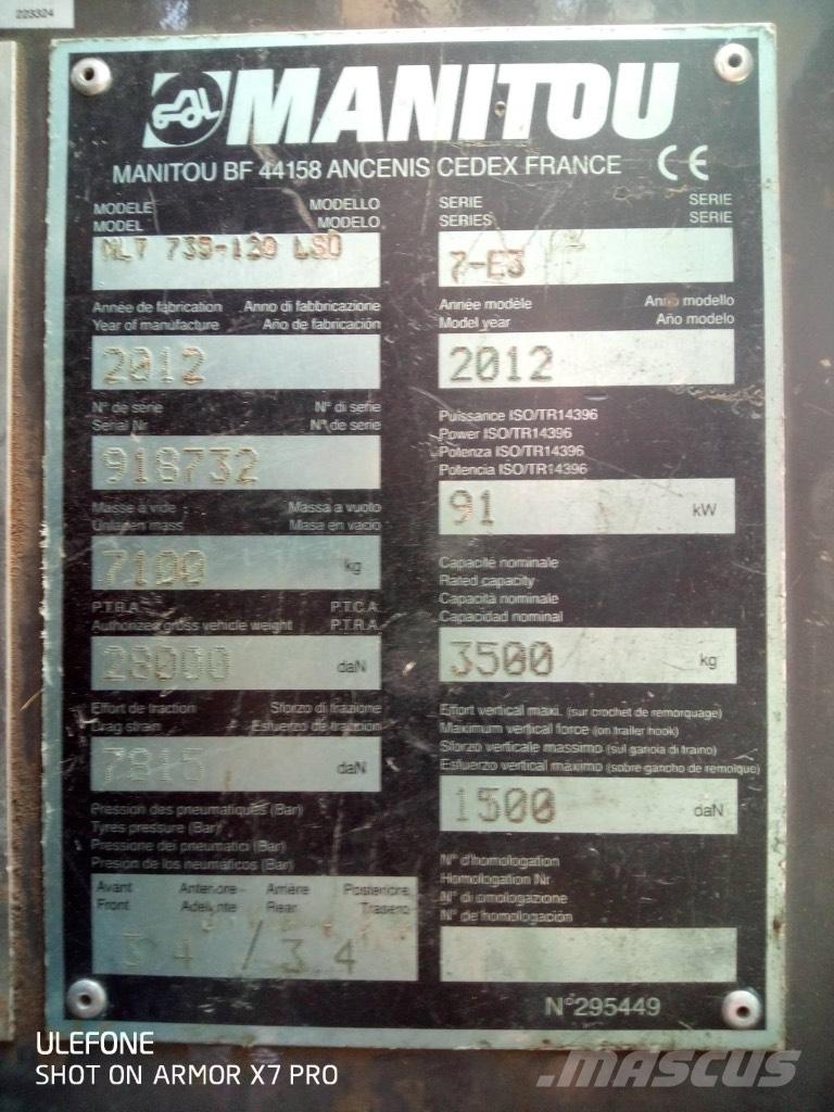 Manitou 735 LSU Telescópicas para Agricultura