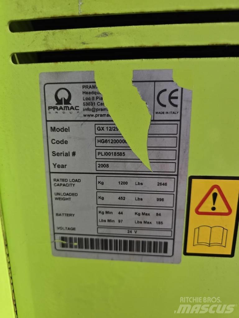 Pramax GX 12/29 Empilhador para operador externo