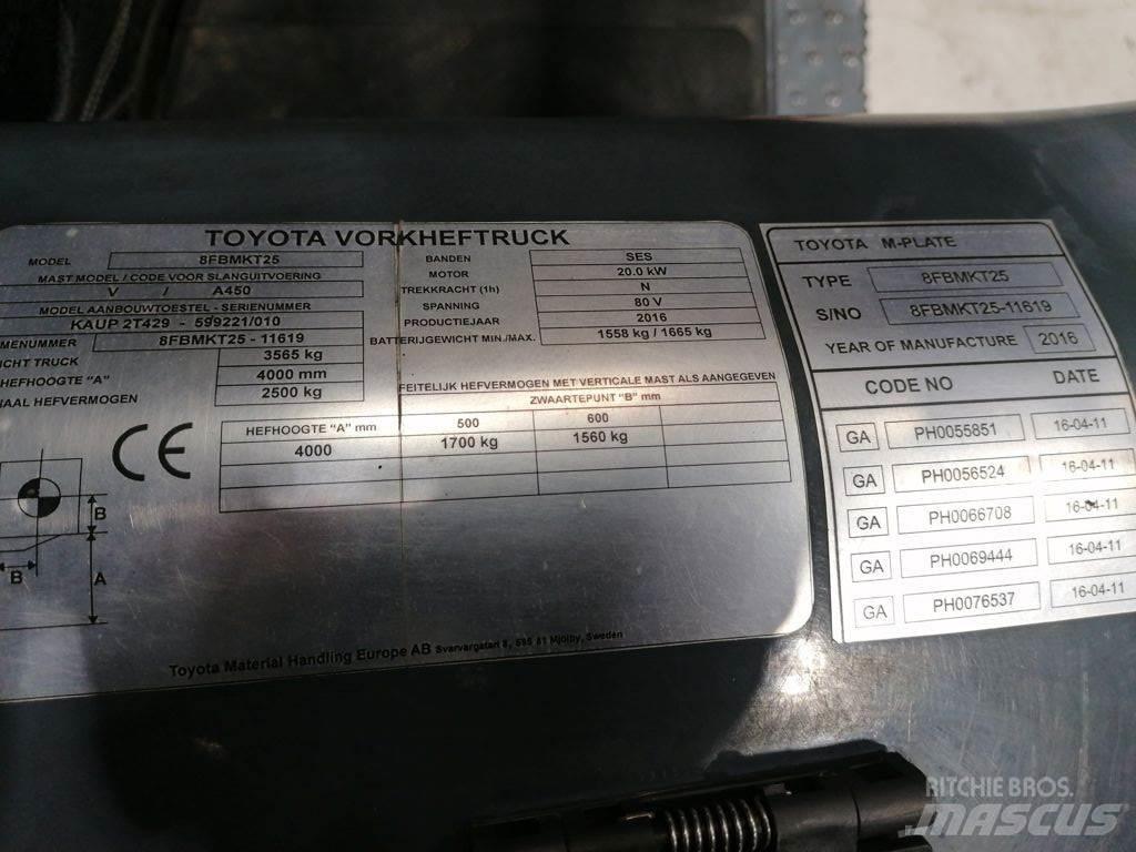 Toyota 8FBMKT25 Empilhadores eléctricos