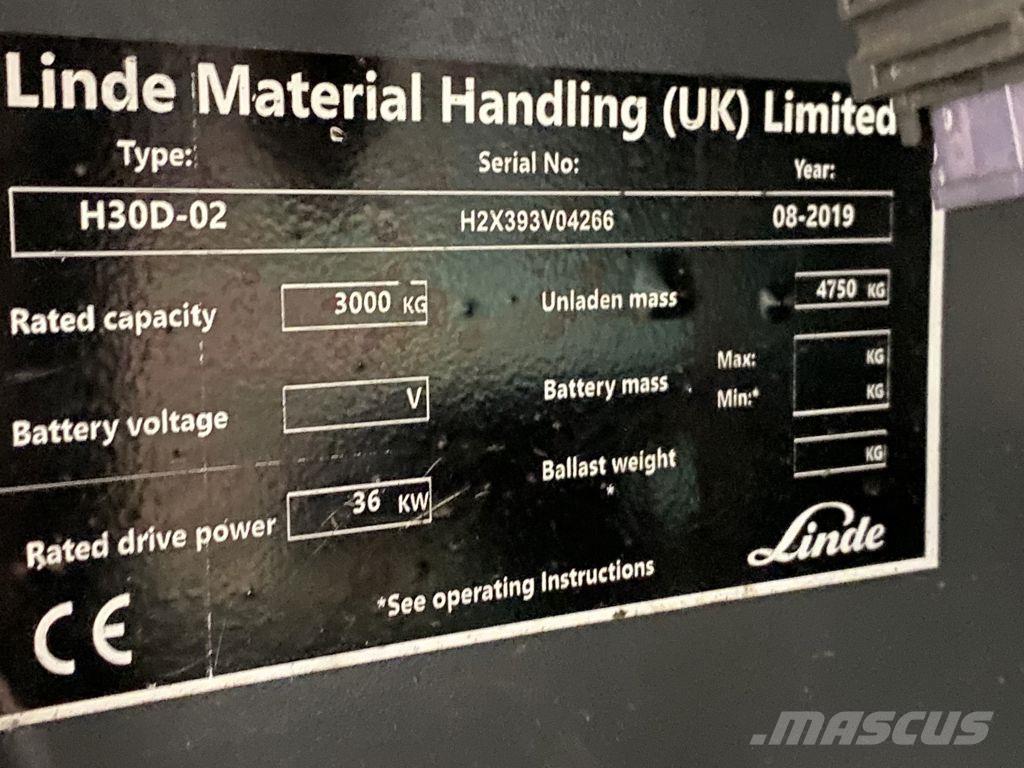Linde H30D-02 Empilhadores Diesel