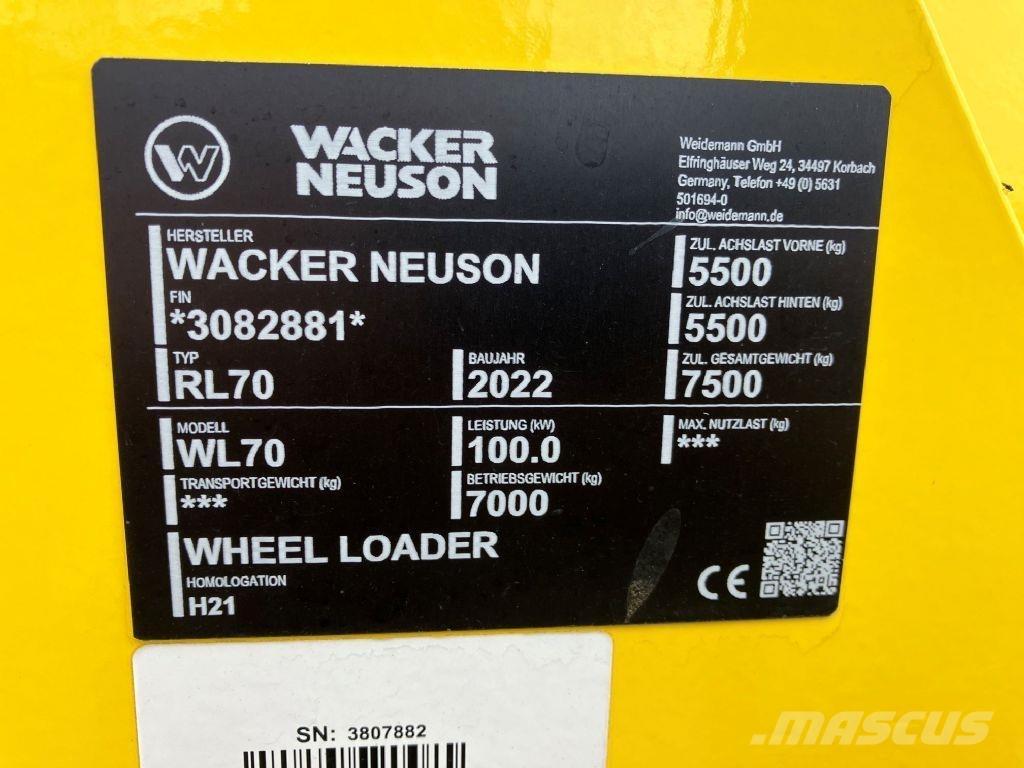 Wacker WL 70 Pás carregadoras de rodas