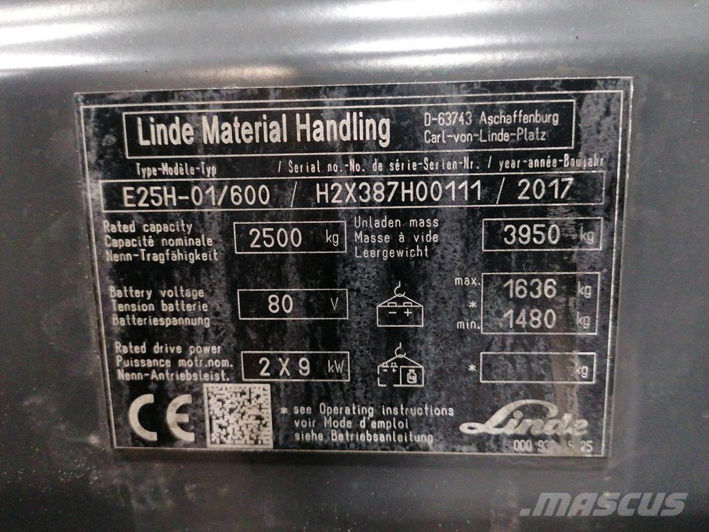Linde E25H-01/600 Empilhadores eléctricos