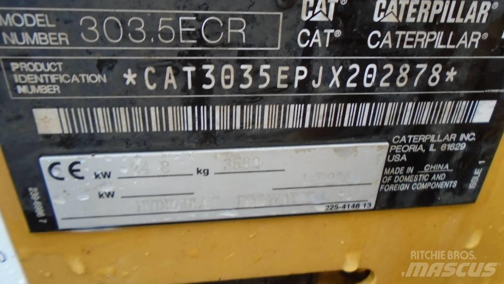 CAT 303.5 E CR Mini Escavadoras <7t