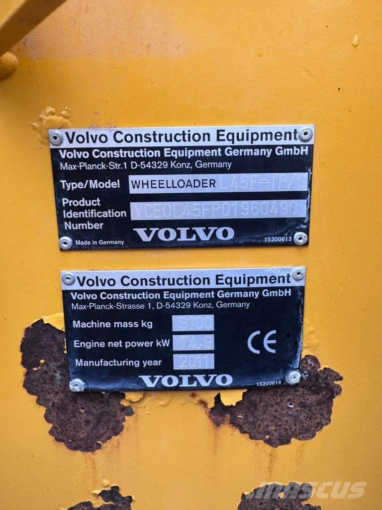 Volvo L45F-TP/S Pás carregadoras de rodas