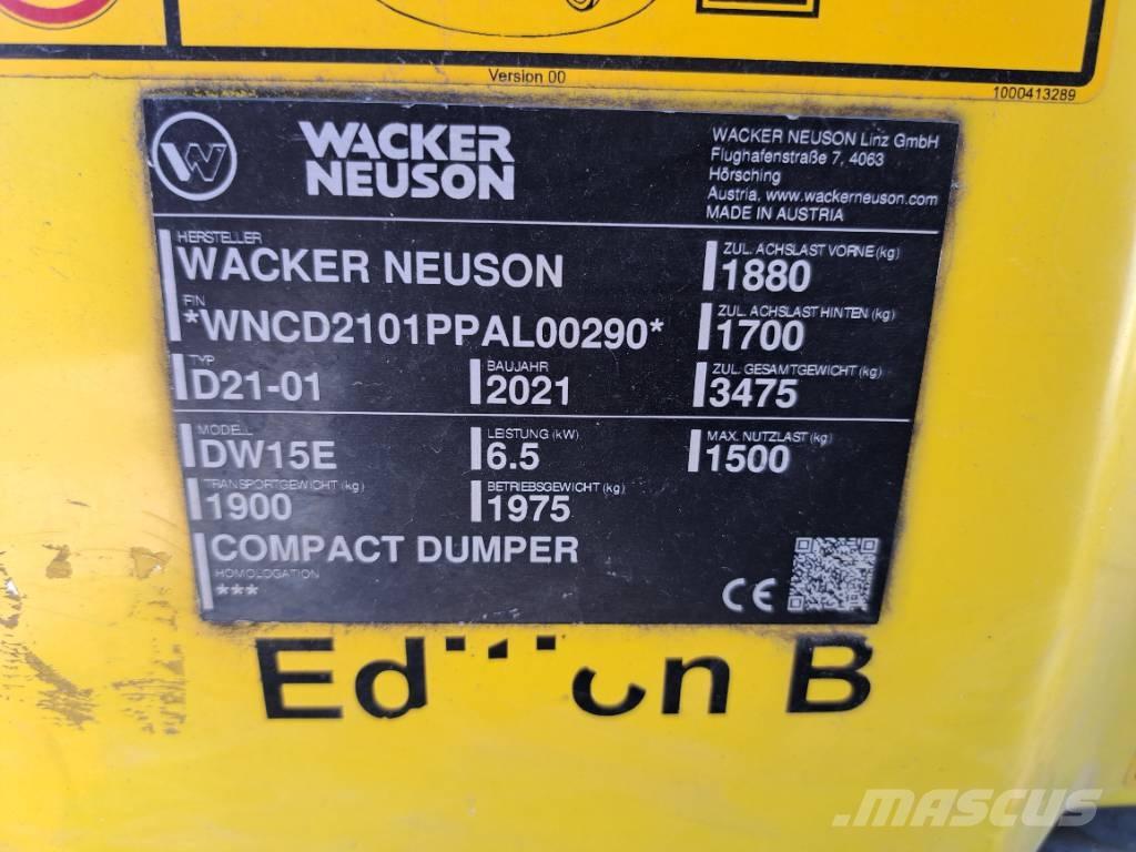 Wacker Neuson DW15e Dumpers de obras