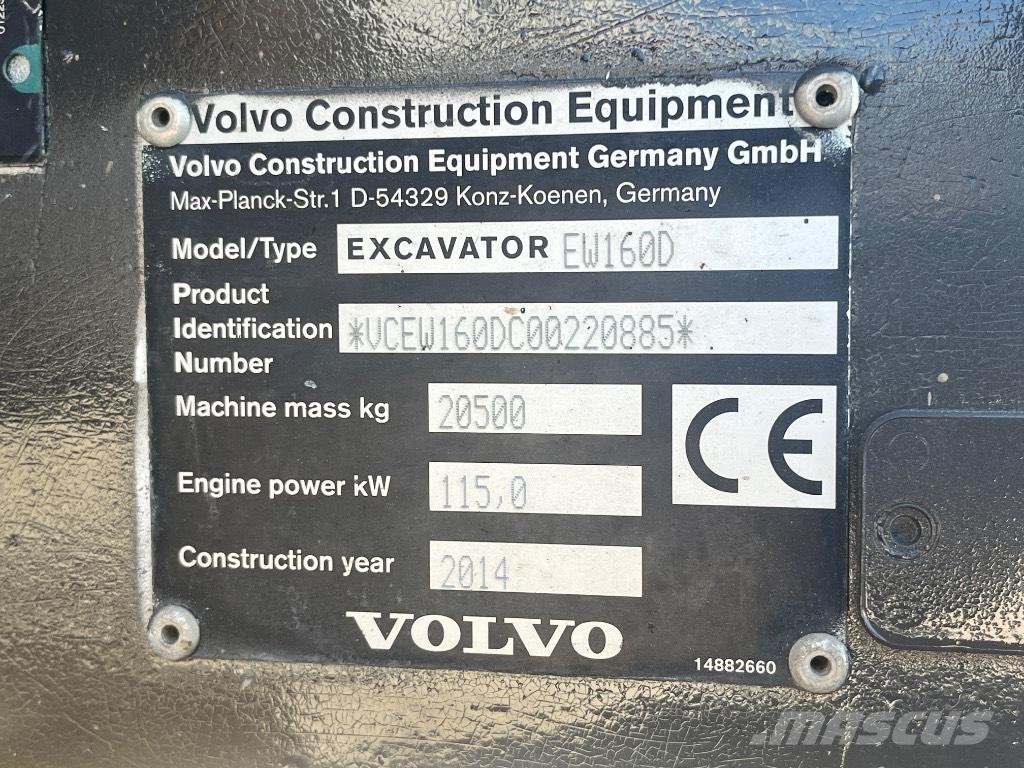 Volvo EW 160 D Escavadoras de rodas