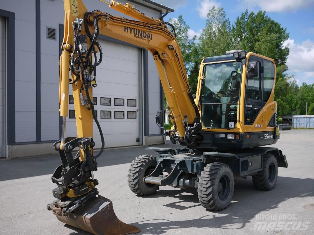 Hyundai R 55W-9A Escavadoras de rodas