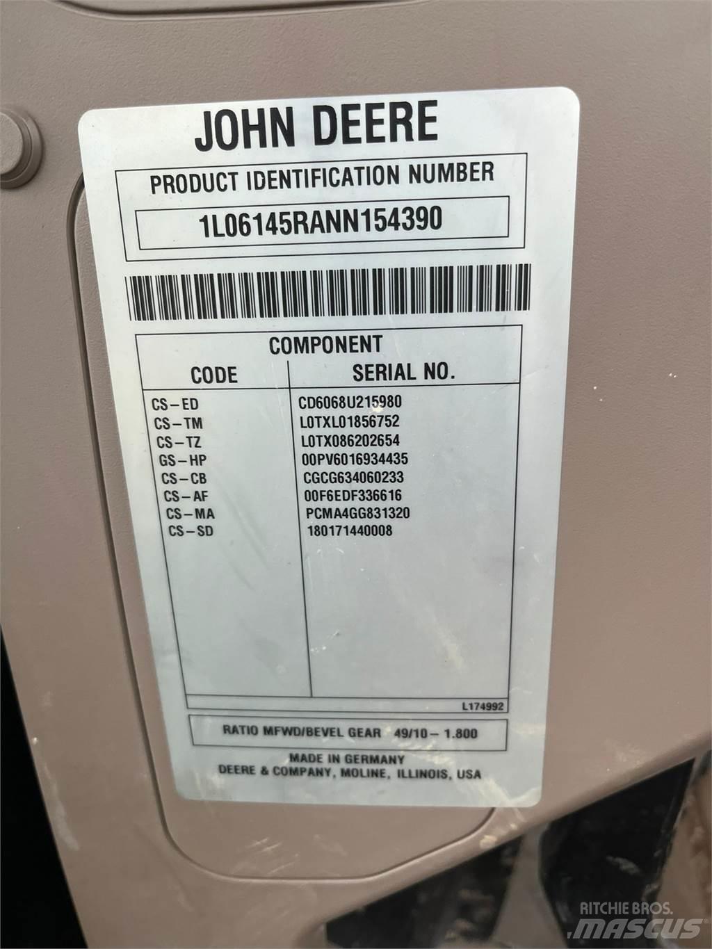 John Deere 6r145 Tratores Agrícolas usados