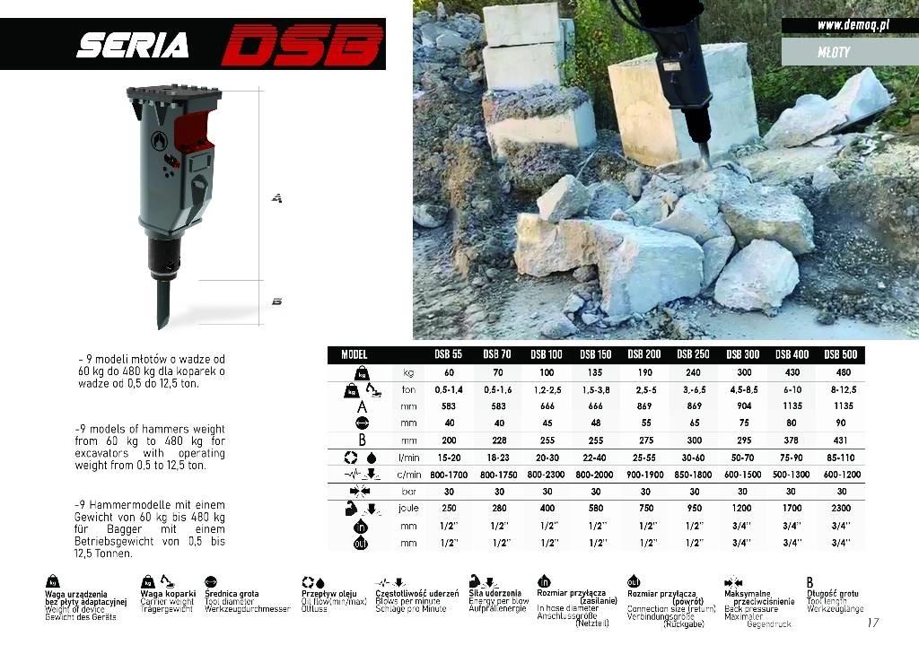  DEMOQ DSB300 Martelos Hidráulicos